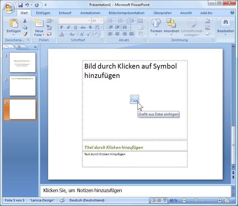 Bilder In Powerpoint Prasentationen Integrieren Und Bildeffekte