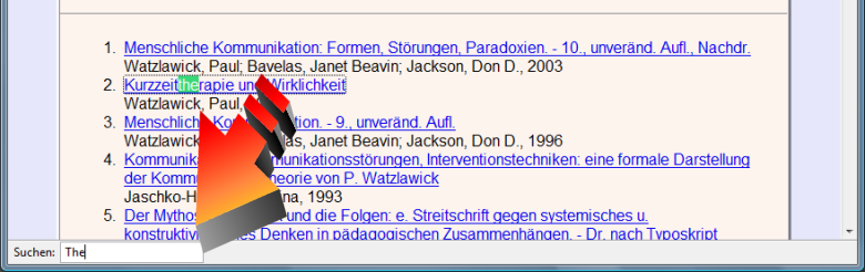 eine Seite nach Text durchsuchen