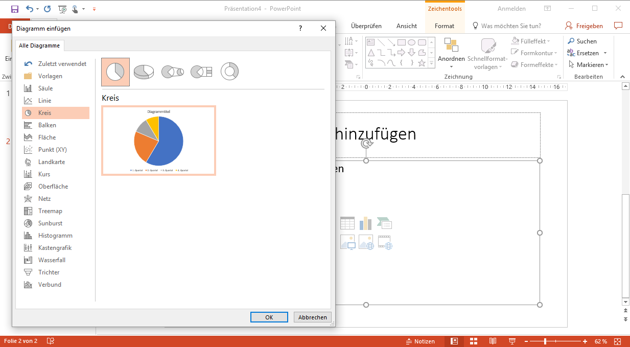 Diagramme In Powerpoint Von Kreis Saulen Balkendiagramm