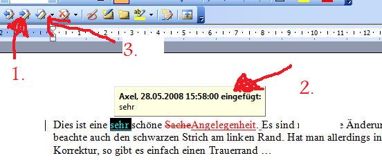 Korrekturen fallweise übernehmen