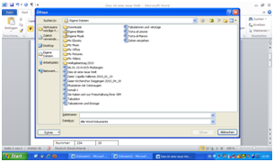 Neu in Word 2010 – Datei öffnen