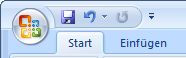 Office 2007 Symbolleiste für den Schnellzugriff