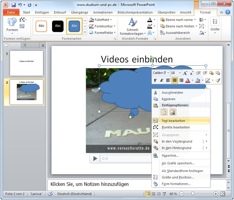 Videos Einfugen In Powerpoint 10