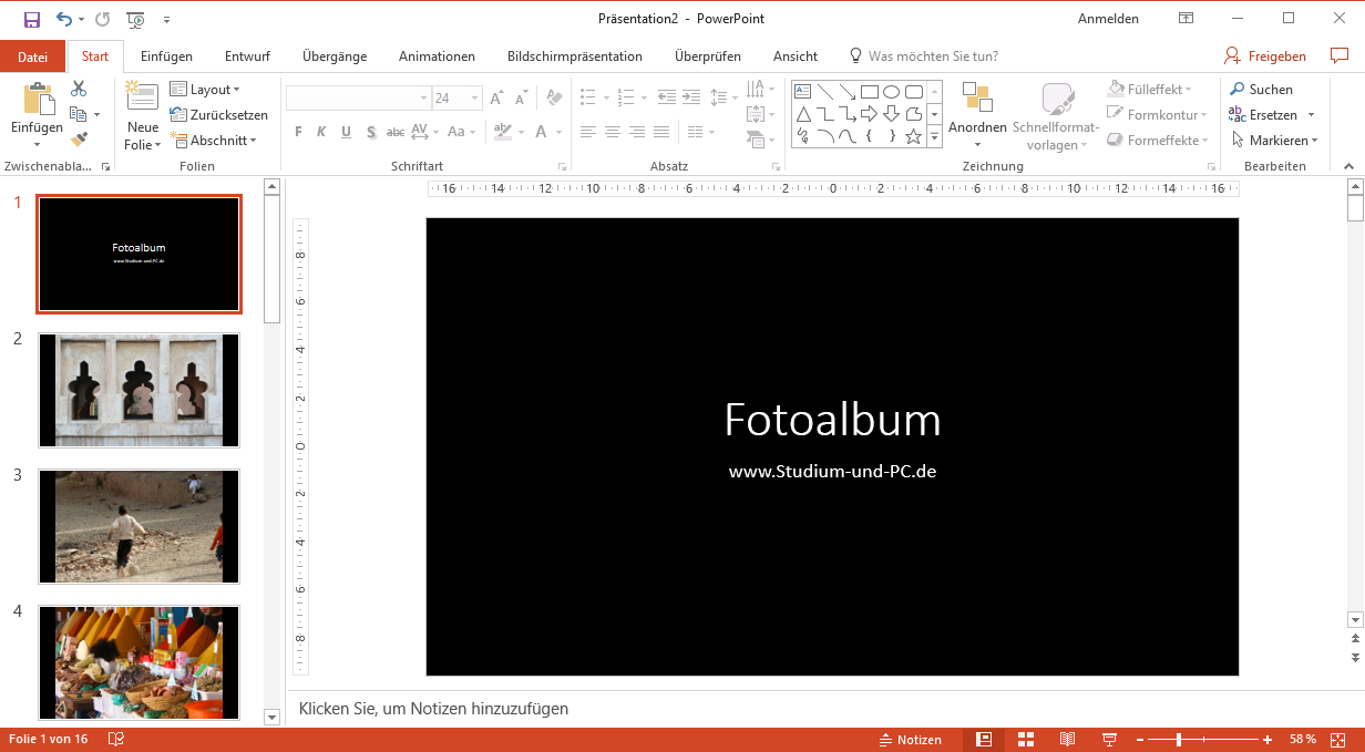 Fotoalbum In 5 Klicks Mit Powerpoint Erstellen