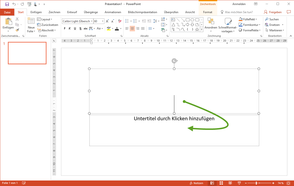 Wechsel von Platzhalter zu Platzhalter durch STRG + Enter bei PowerPoint