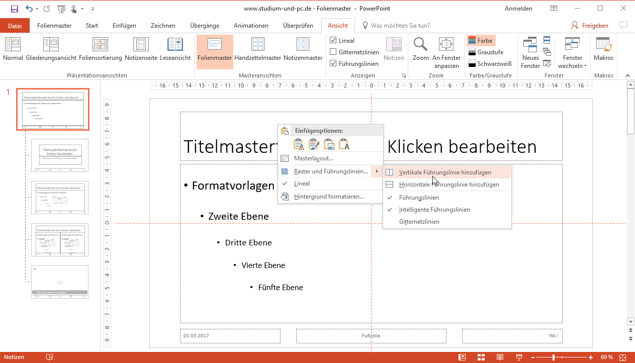 Masterfolien Eigene Vorlage Erstellen In Powerpoint