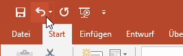 Rückgängig machen einer Aktion