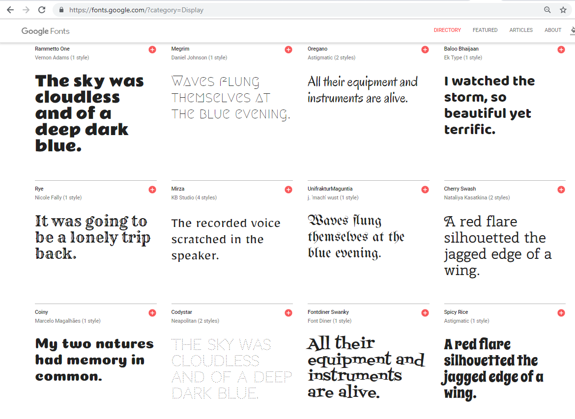 weitere Schriften von Google-Fonts nutzen