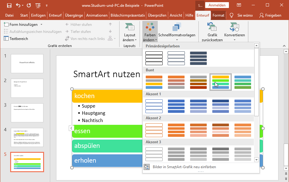 Smartart Grafiken In Powerpoint