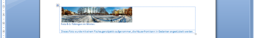 Tabelle mit ausgeblendeten Rahmen